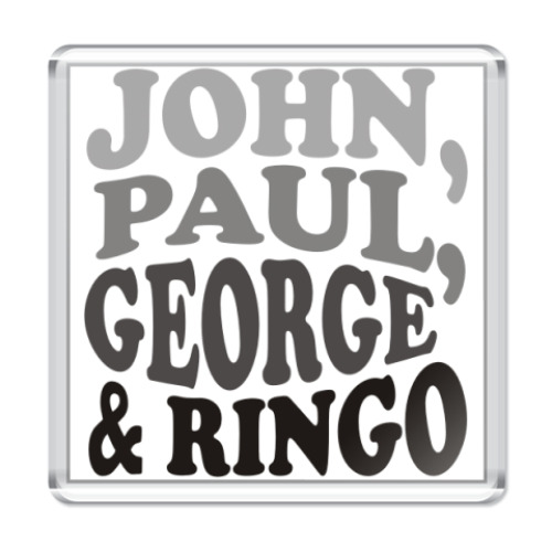 Магнит  John.Paul.George&Ringo