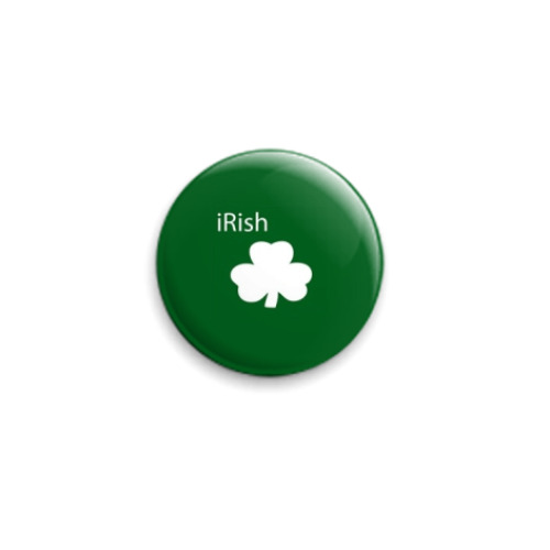 Значок 25мм  'Irish green'