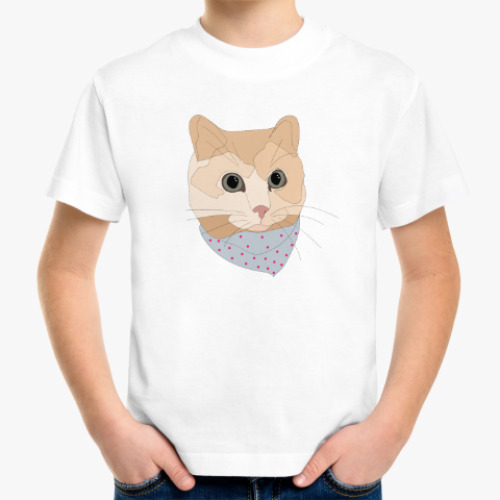 Детская футболка Песочный кот