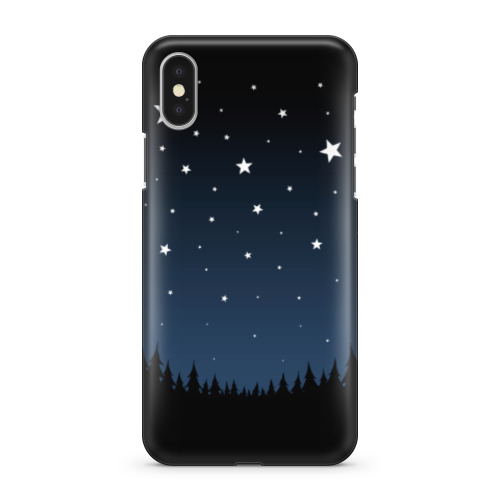 Чехол для iPhone X Ночное небо