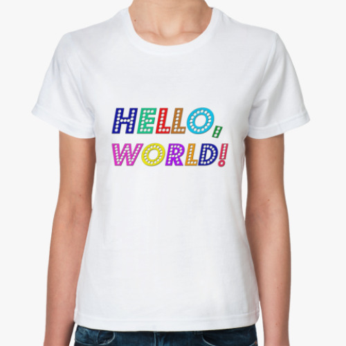 Классическая футболка Hello