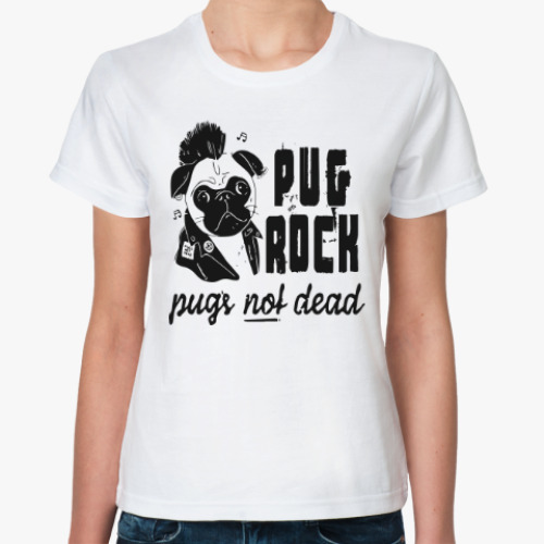 Классическая футболка Pug Rock