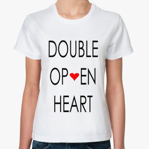 Классическая футболка Double Open Heart