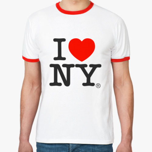 Футболка Ringer-T I love NY