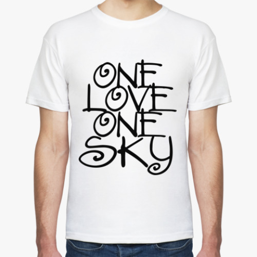 Футболка ONE love, ONE sky