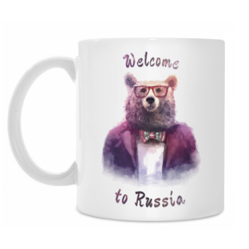 Кружка Welcome to Russia bear