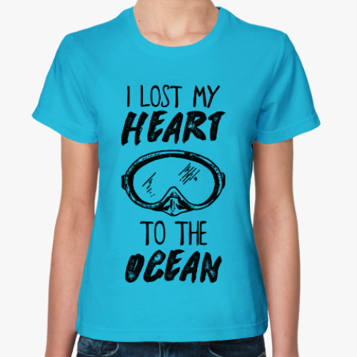 Женская футболка I lost my heart to the ocean