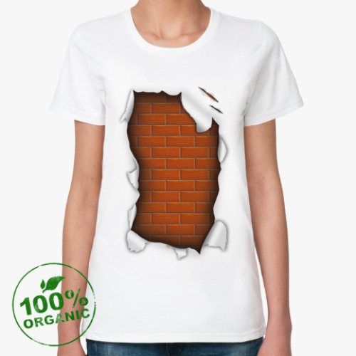 Женская футболка из органик-хлопка 'Стена'