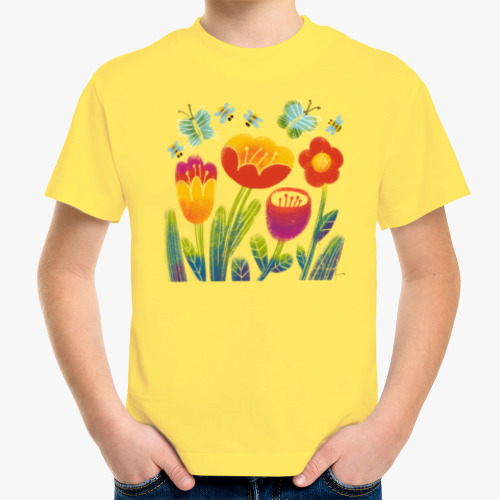 Детская футболка Цветы