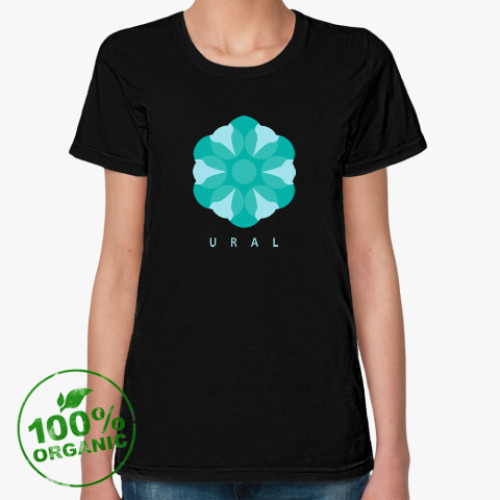 Женская футболка из органик-хлопка  Stone Flower