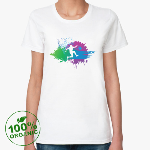 Женская футболка из органик-хлопка runing