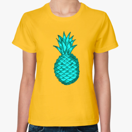 Женская футболка Зеленый ананас