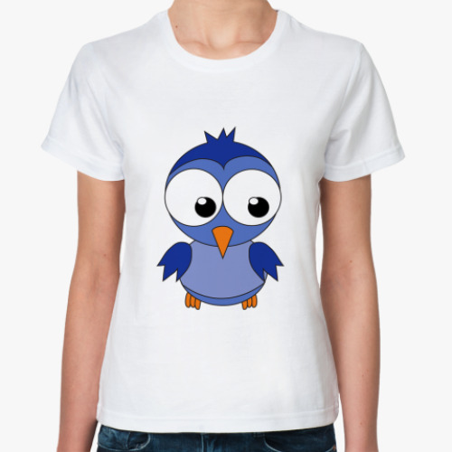 Классическая футболка Синяя птичка