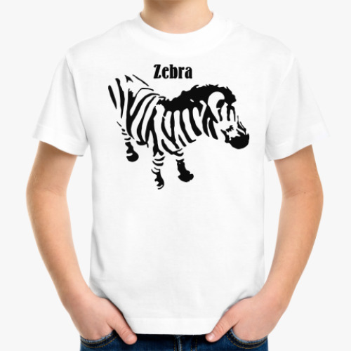 Детская футболка zebra
