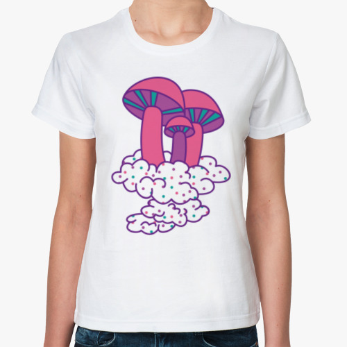 Классическая футболка Cloud Shrooms / Облачные Грибы