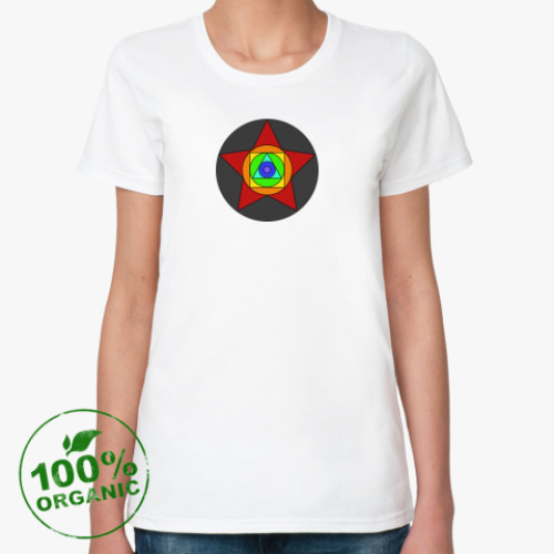 Женская футболка из органик-хлопка Rainbow