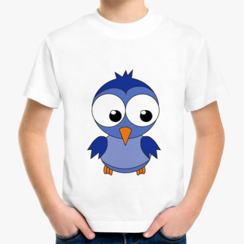 Детская футболка Синяя птичка