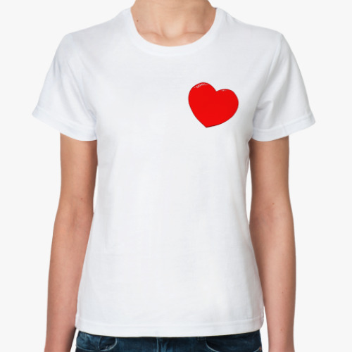 Классическая футболка  heart