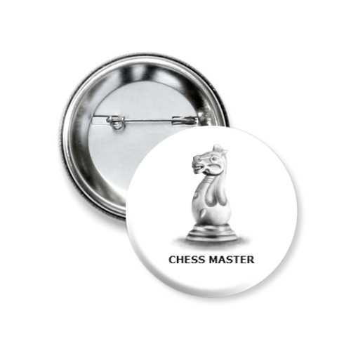 Значок 37мм Chess master