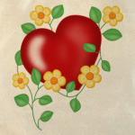 Сердце и цветы