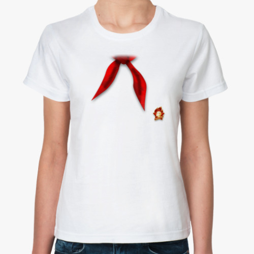 Классическая футболка Пионерский галстук + значок