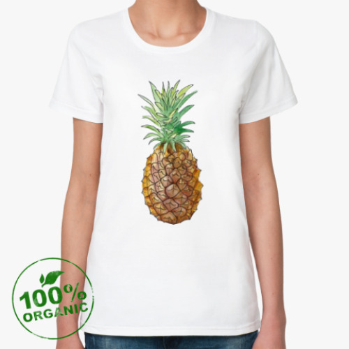 Женская футболка из органик-хлопка Pineapple