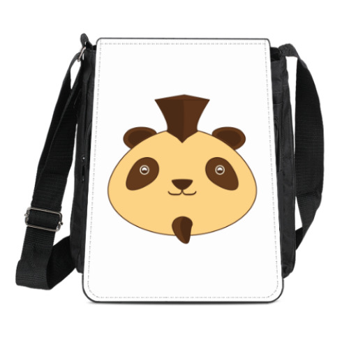 Сумка-планшет Смешная панда панк