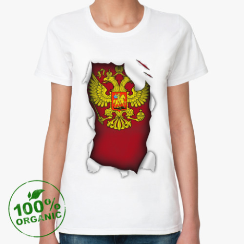 Женская футболка из органик-хлопка Россия