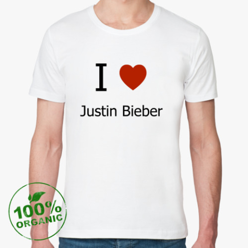 Футболка из органик-хлопка I Love JB