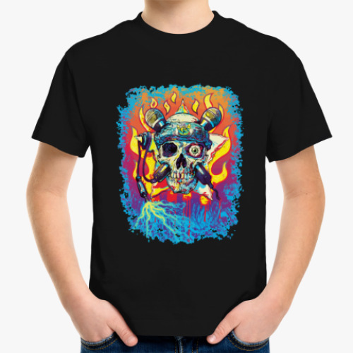 Детская футболка Music Skull