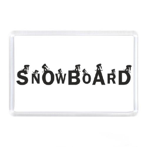 Магнит Snowboard