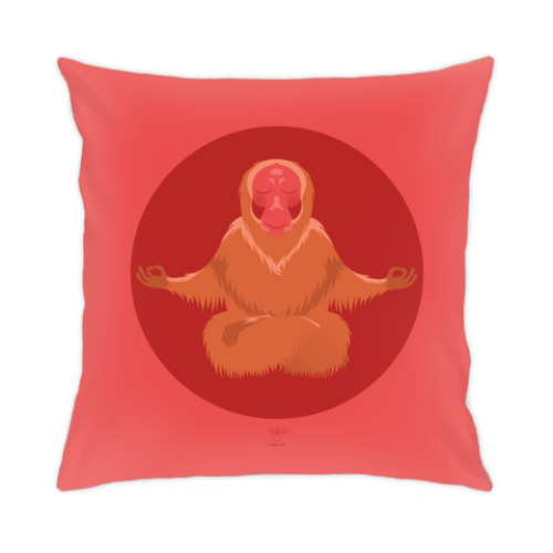 Подушка Animal Zen: U is for Uakari