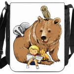 лесные звери и малыш читают