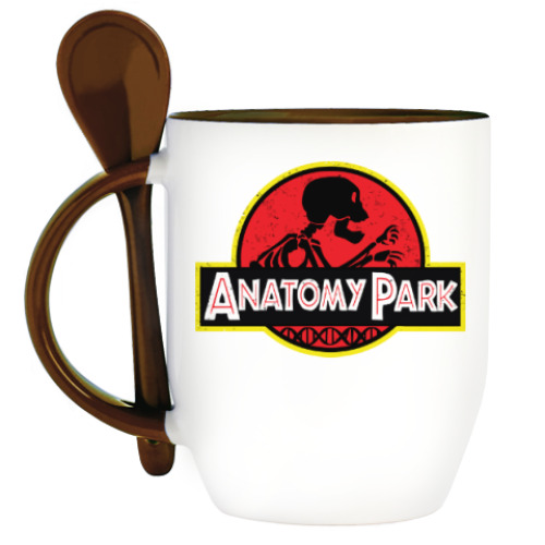 Кружка с ложкой Anatomy Park