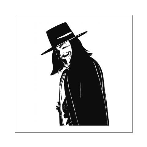 Naklejka Stiker Vendetta Anonimus Gaj Foks Kupit Na Printdirect Ru 5421987 23