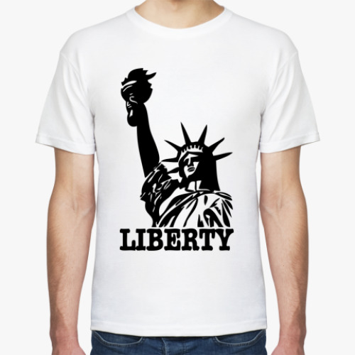 Футболка Статуя Свободы-надпись Liberty