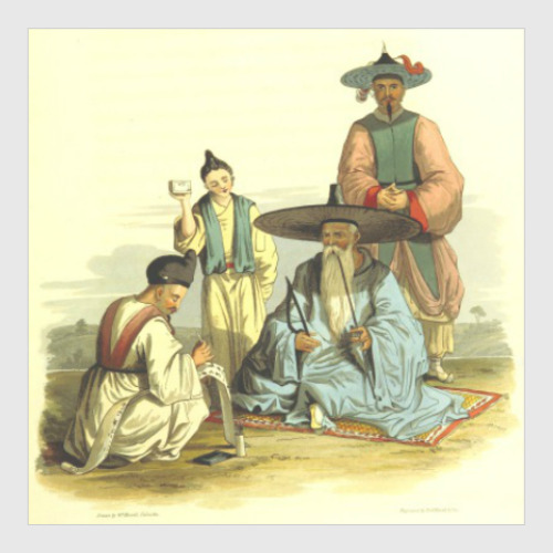 Постер Богач и писец - Корея 19 века