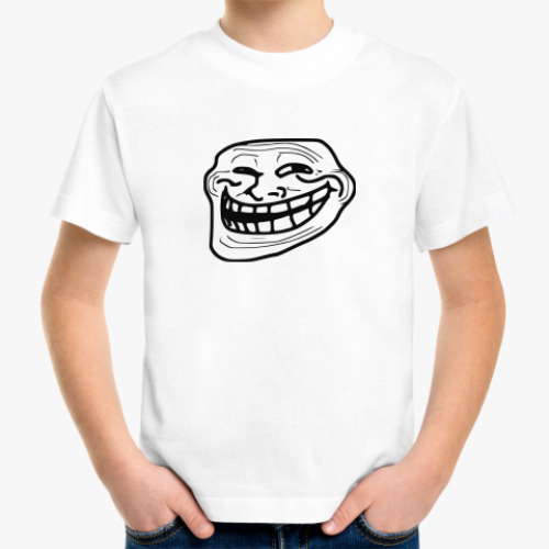Детская футболка Троллфейс
