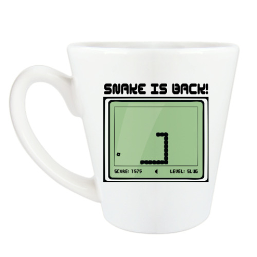 Чашка Латте Ретро-принт SNAKE IS BACK!