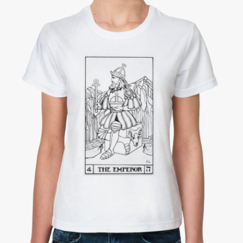 Классическая футболка Карта таро император
