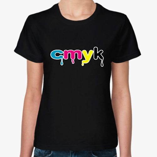 Женская футболка CMYK