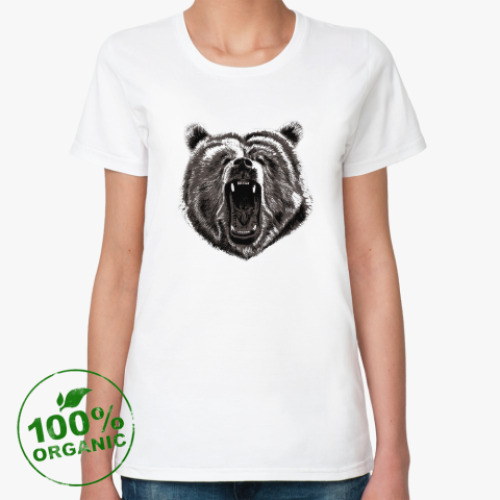 Женская футболка из органик-хлопка Медведь