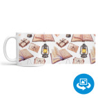 Классическая кружка (круговая запечатка) Письма и книги