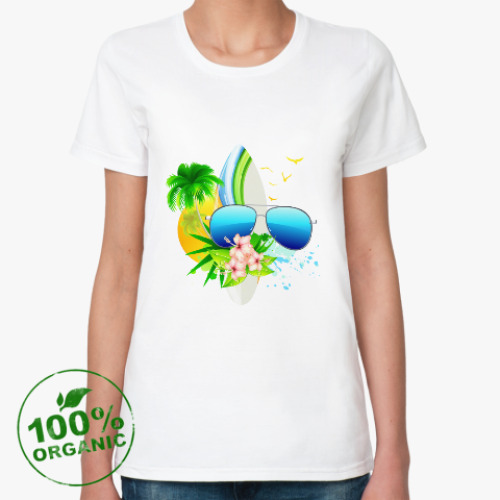 Женская футболка из органик-хлопка Лето