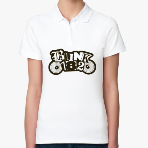 Женская рубашка поло  Blink 182!