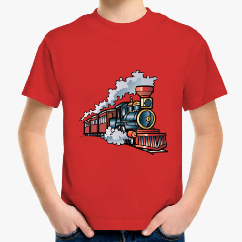 Детская футболка Старинный паровоз
