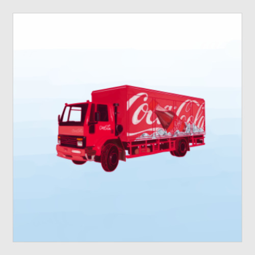 Постер Машина с кока-колой