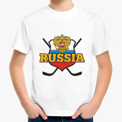 Детская футболка Хоккей Сборная России Hockey