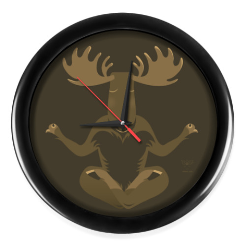 Настенные часы Animal Zen: M is for Moose