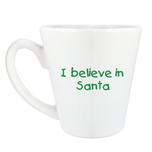 Чашка Латте I believe in Santa